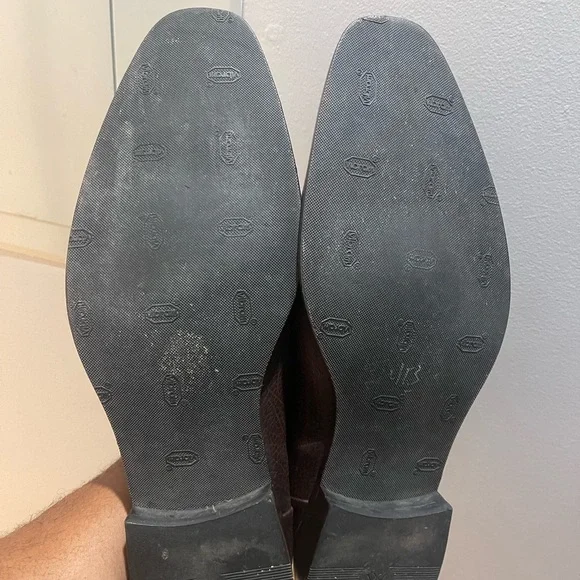 Massimo Dutti Brown Pebble Leather Dress Shoes - Sz 11.5 - Picture 12 of 15